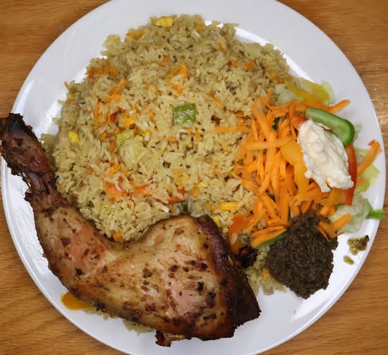 Vegetable Fried Rice (Grilled Chicken) Large