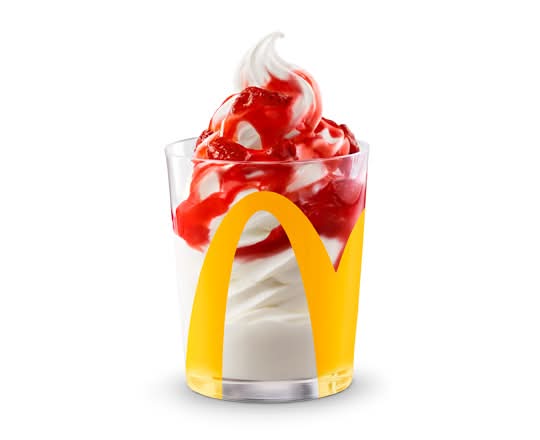 Coupe glacée aux fraises [310.0 Cal]
