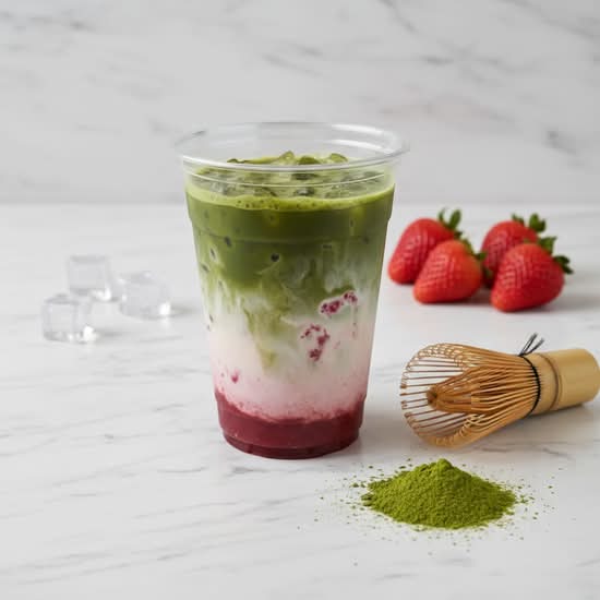 Iced Strawberry Matcha