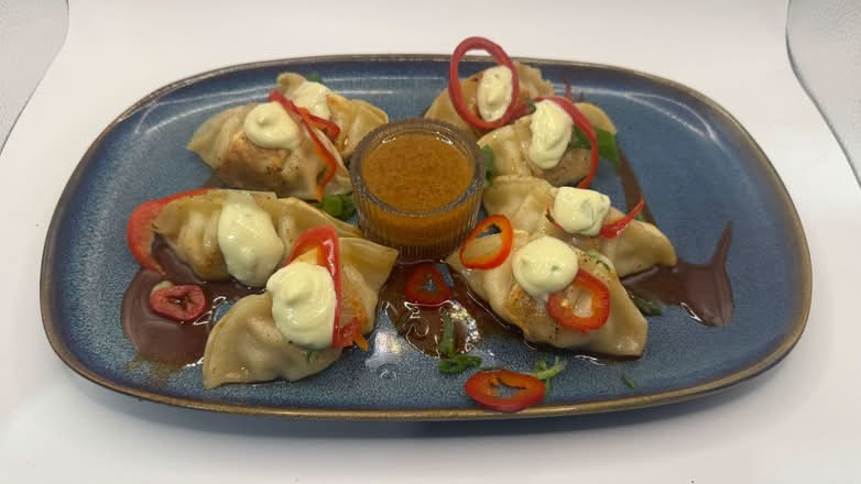 Gyoza pork and kimchi