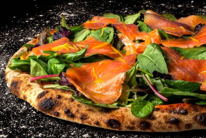 Extra Large Smoked Salmon Pizza (Cold Pizza)