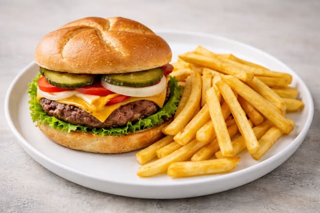 Cheese Burger Combo