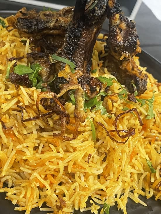 JUNOON SPECIAL TANDOORI LAMB CHOP BIRYANI