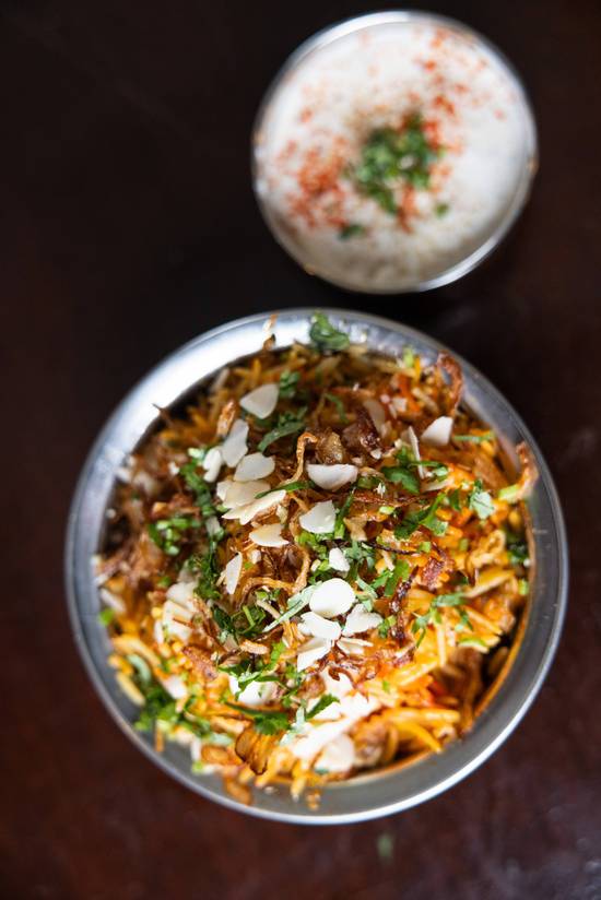 Chicken Biryani with raita