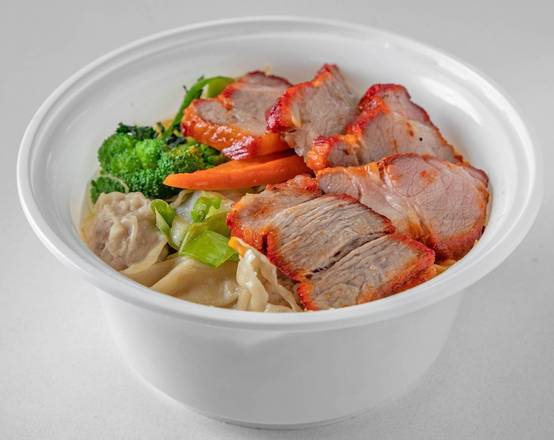 Barbecue Pork Wonton Noodle Soup