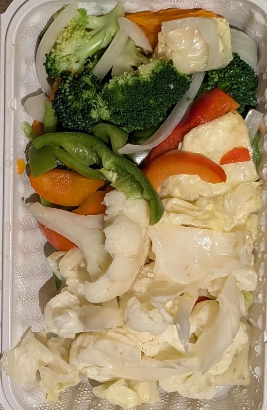 27. Steamed Mixed Vegetables