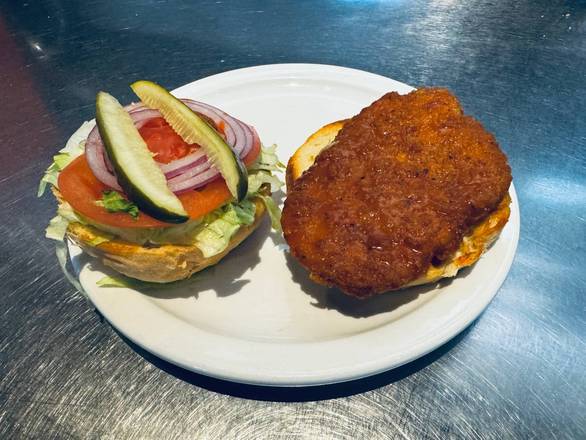 Crispy Buffalo Ranch Chicken Burger
