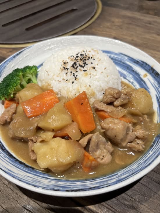 Rice with Curry Chicken