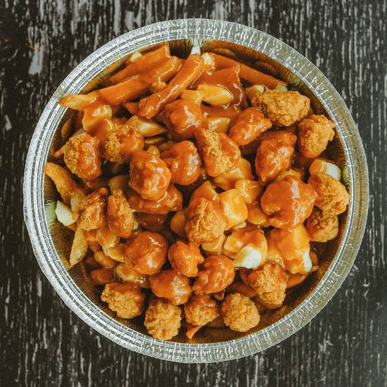 POUTINE AU POULET POP CORN