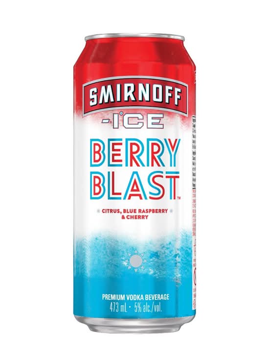 Smirnoff berry blast ice