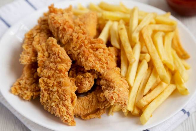 Chicken Strips & Fries (5pcs)