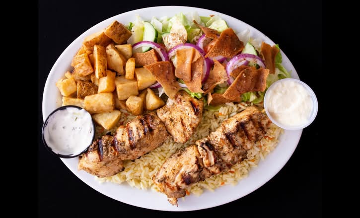 Assiette Brochettes Poulet | Chicken Skewers Platter