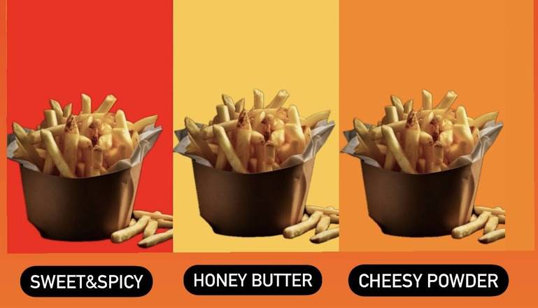 Shake Shake Fries Trio !!🍟 (양념감자)