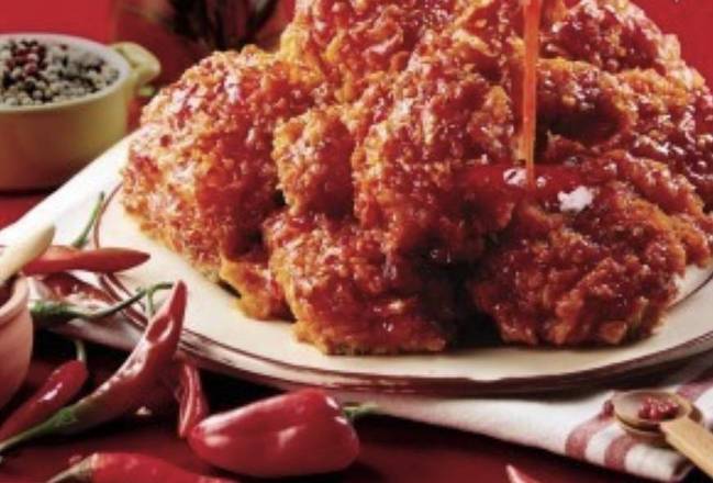 Sweating HOT BBQ Chicken