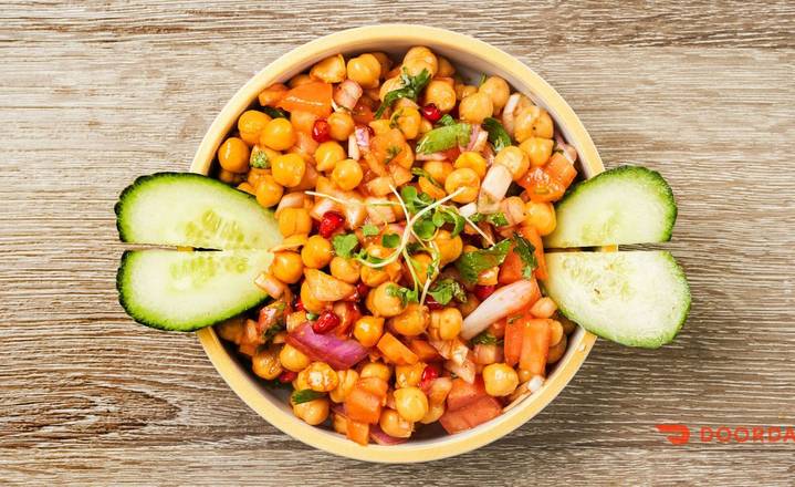 Chickpea Pomegranate Indian Salad