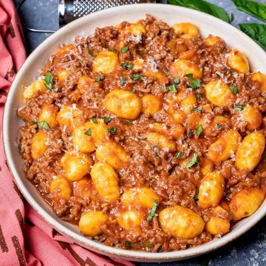Gnocchi With Homemade Meat Sauce