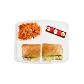 Ciabatta à la dinde et emmental en coffret-repas / Turkey & emmental on ciabatta in a meal box