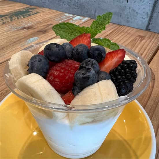 Plain Yogurt with Fresh Fruit