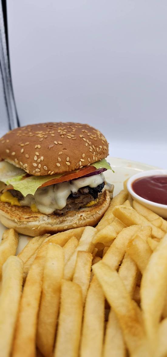 Mushroom Swiss Burger