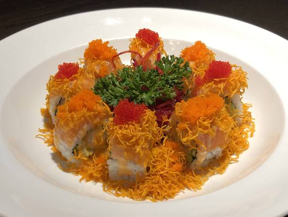 Salmon Flower Roll