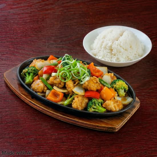Sizzling Chicken with Vegetable