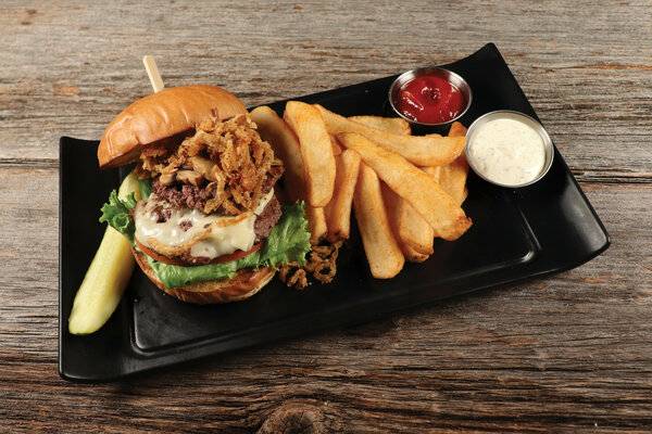 Mushroom Swiss Burger