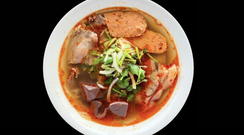 427. Hue-style Spicy Beef and Pork Vermicelli Soup - Bun Bo Hue