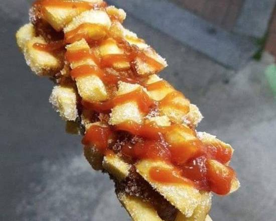 mozzarella cheese&potato hotdog