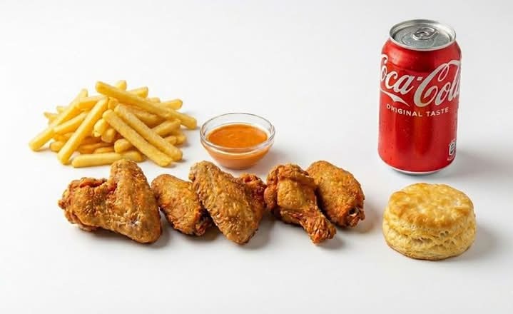 5 Pieces Wings -Meal