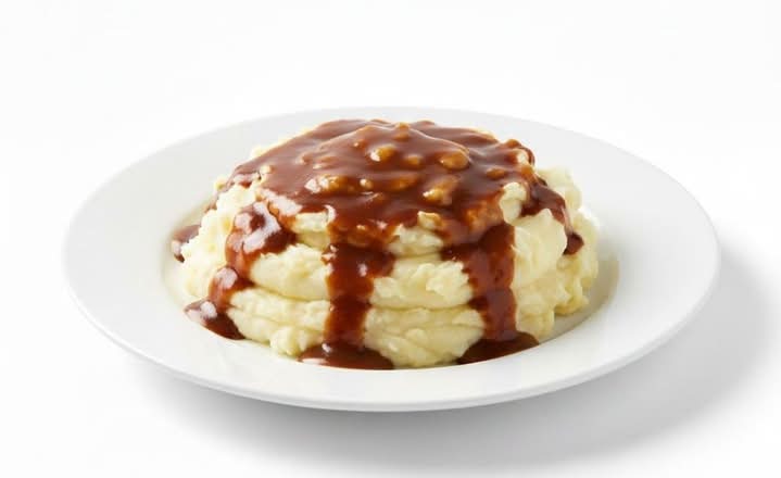 Mashed Potato with Gravy -Large