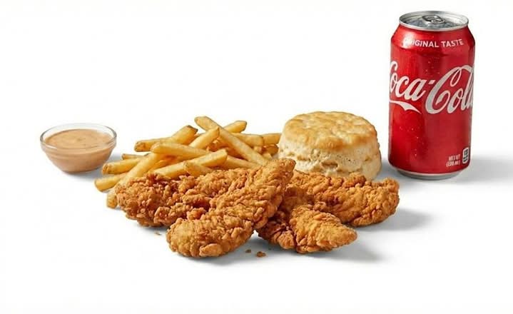 4 Piece Crispy Tenders -Meal