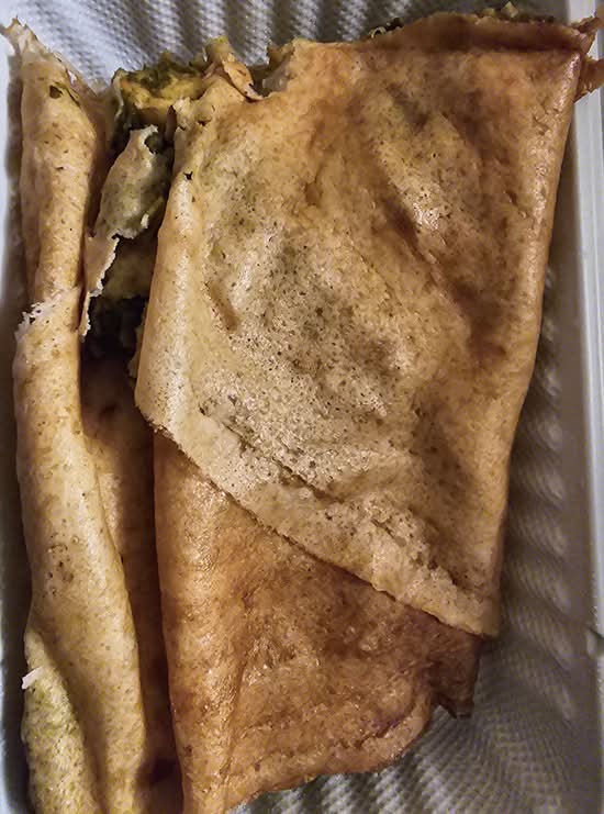 Palak Paneer Alu Dosa