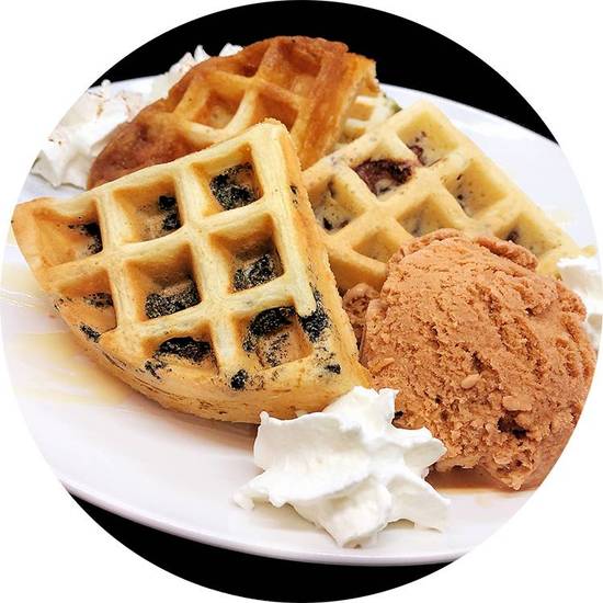"Create Your Own" Belgian Waffle with Syrup, Butter & Whipped Cream