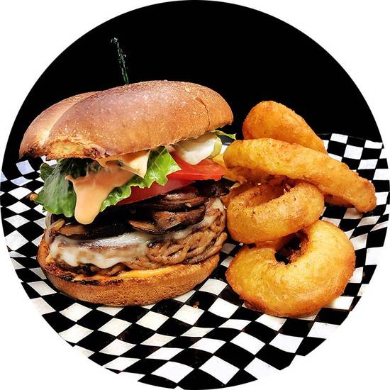 Mushroom Burger (vegetarian option available)