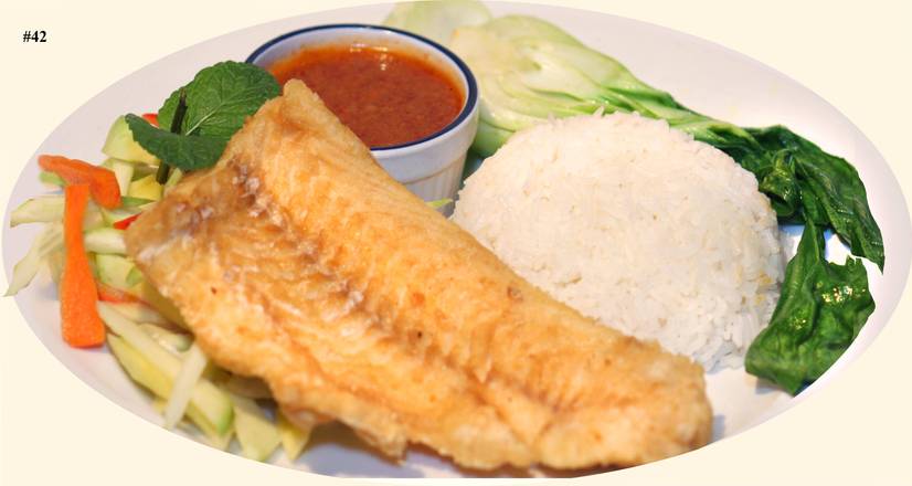 51- Fried fish w/ginger lime sauce