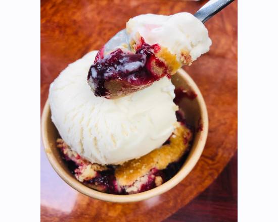 Warm Cherry Pie with Vegan Ice Cream