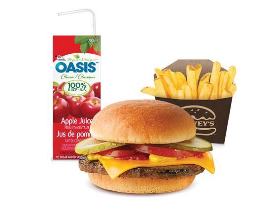 Trio Hamburger avec Fromage Enfants | Kids Cheeseburger Combo