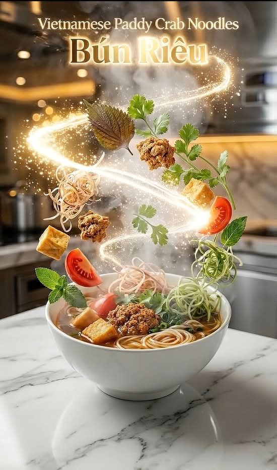 VM06 - VIETNAMESE CRAB AND TOMATO NOODLE SOUP - Bún Riêu