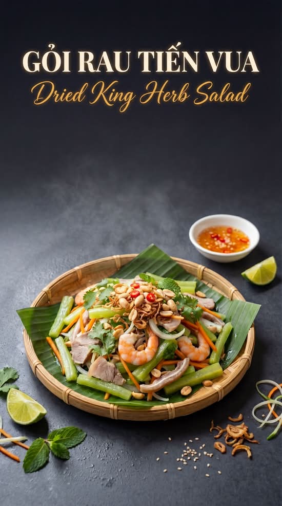 SL05 - MOUNTAIN JELLY VEGETABLE SALAD - Gỏi Rau Tiến Vua Tôm Thịt