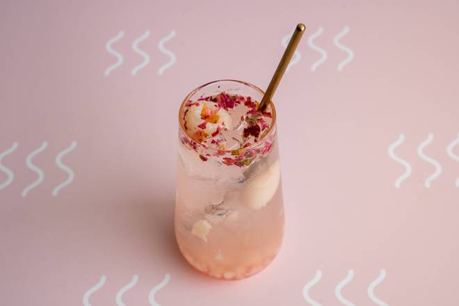 Rose and Lychee Soda