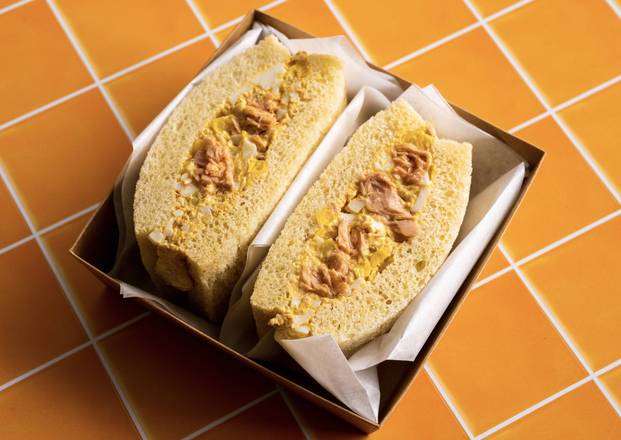 Tuna Tamago & Corn Sando (Japanese Style Sandwich)