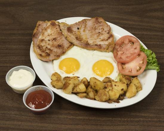 Two Eggs with Peameal Bacon