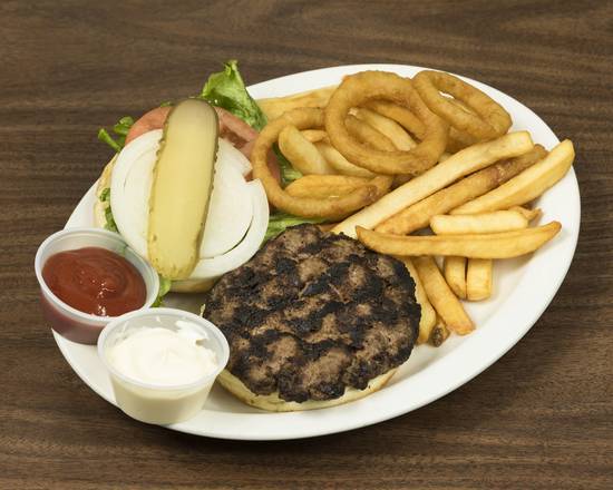 Home Burger  with Fries