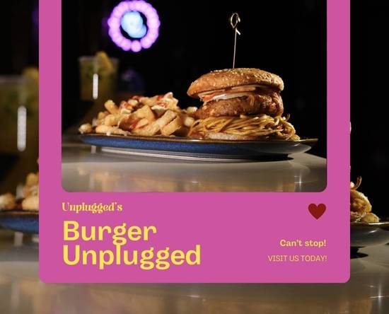 Desi style noodle Chicken Burger