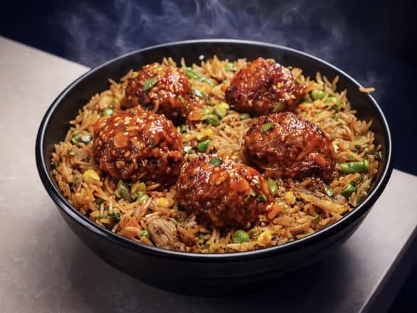 Veg  manchurian with Fried Rice