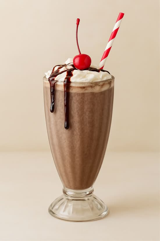 Chocolate Milkshake (Freshly Homemade)