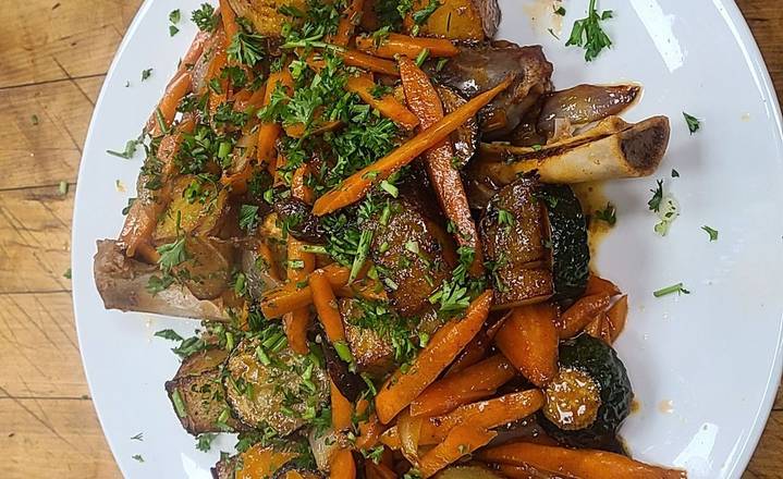 Lamb Shank With Braised Vegetables