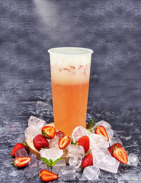 S19. Cheese Mango Strawberry Slush