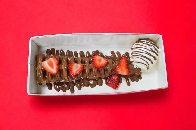 Strawberry Nutella Stick Waffle