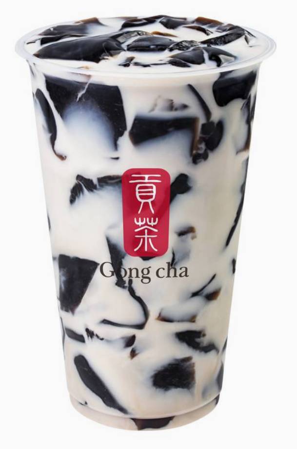 Fresh Milk With Grass Jelly